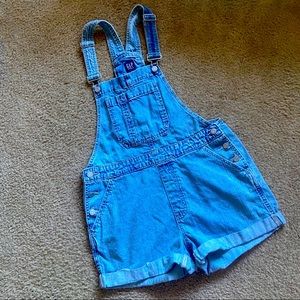 GAP overall shorts, shortalls